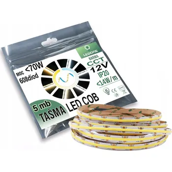 LED osvětlení LED pásek COB 12V 608 diod 14W/m, 5m role, MULTIWHITE CCT, nastavitelná teplota bílé
