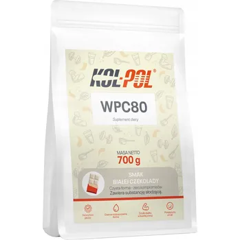 Protein SYROVÁTKOVÝ PROTEIN WPC 80 BÍLÁ ČOKOLÁDA 700g Protein Protein Kol-Pol