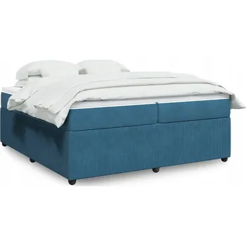 Postel Jednolůžková dřevěná postel VidaXL 200x200 cm, modrá