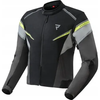 Moto bunda Textilní motocyklová bunda Rebelhorn Spark černo-šedo-žlutá fluo 3XL