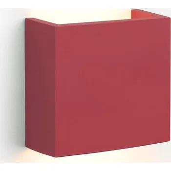 Argon čtvercová Stropní Svítidlo 12 x 6 cm červená