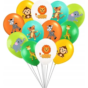 Balónek BALÓNKY SADA ZVÍŘÁTKA ZOO SAFARI 12 Ks