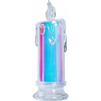 Svíčka Lampička Lucerna Svíčka na Baterie 15cm Holografická LED Svíčka