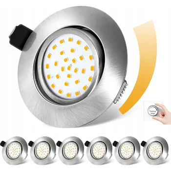 Stropní reflektor kulatý DEXNUMP stříbrný