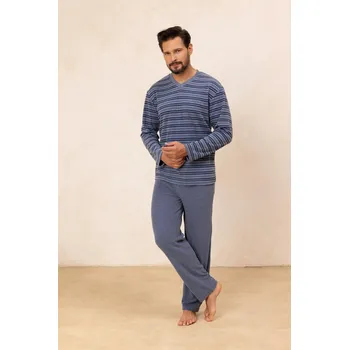 Pánské pyžamo Pánské pyžamo Regina z froté bavlny, tmavě modrá 2XL i170_490XXL2