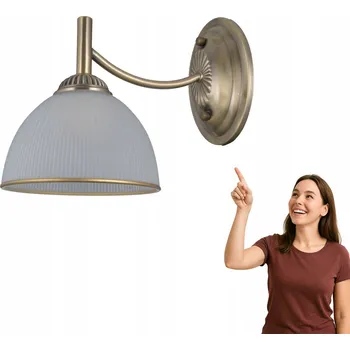 Nástěnné svítidlo Nástěnné svítidlo Italux bílé, zlaté, žluté E27 40 W