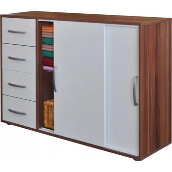 Komoda Komoda IDEA nábytek 121 x 35 x 82 cm bílá