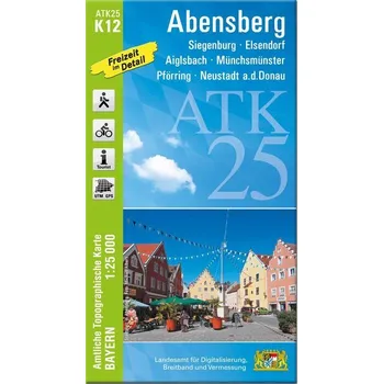 ATK25-K12 Abensberg (Amtliche Topographische Karte 1:25000) - Landesamt für Digitalisierung, Breitband und Vermessung