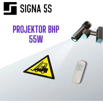 Projektor SIGNA 5S LED Projektor Loga na Zeď 50W s dálkovým ovládáním + znak Pozor Vozíky