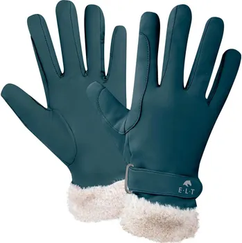 Jezdecké rukavice ELT Rukavice St. Moritz ELT, zimní, petrol blue XL