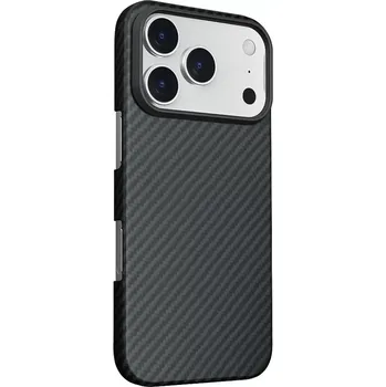 Pouzdro na mobilní telefon Pouzdro Swissten MagCarbon iPhone 17 Pro – černé (SWISSTEN MagCarbon pro Apple iPhone 17 Pro – černé pouzdro, obal, kryt z aramidového vlákna s MagSafe a ultratenkým designem)