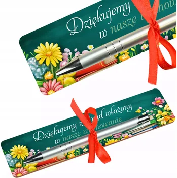 Záložka Dárek ke Dni učitelů – záložka do knihy s perem do školy