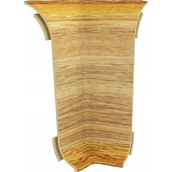 soklová lišta Vnitřní roh Vilo PVC 4 x 55, délka 10 cm, dub