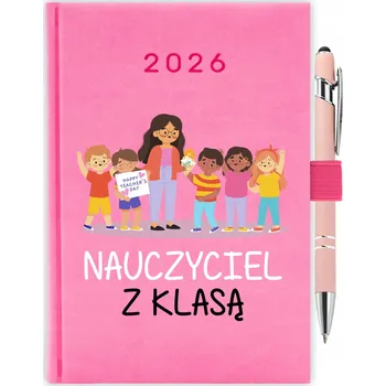 Kalendář Knižkový kalendář pro učitele 2026 A5, růžový