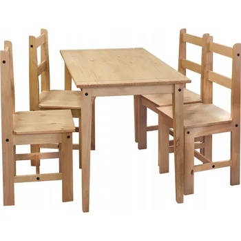 Jídelní stůl Komplet obdélníkový stůl 76 x 100 cm + židle 4 kusů IDEA nábytek