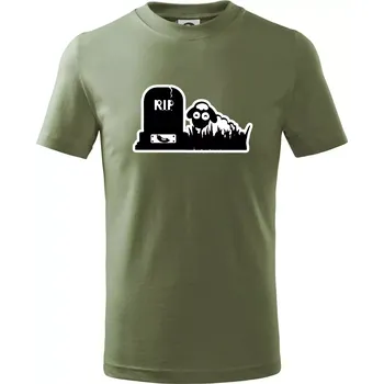 Chlapecké oblečení RIP - Náhrobek - Jitrnice - Ovečka - Tričko dětské bavlněné - 122 cm/6 let ( Khaki )