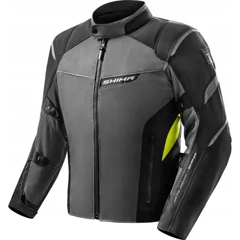 Moto bunda Textilní bunda SHIMA RUSH 2.0 VENTED FLUO šedá žlutá fluo černá + DÁRKY