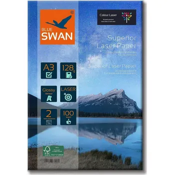 Fotopapír Lesklý fotopapír Blue Swan A3, 128 g/m2, 100 ks