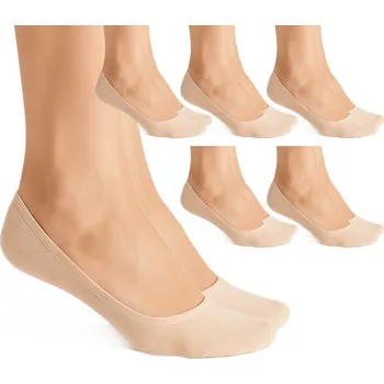 Dámské ponožky Kotníkové Ponožky Anet béžové bambusové antibakteriální velikost 38-42 6 párů