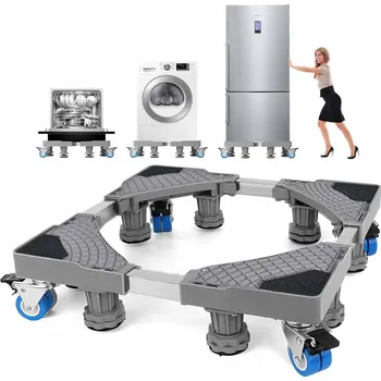 Praní a péče o prádlo Nastavitelná KOLEČKA Podstavec Pod Pračku - Univerzální Rám pro Spotřebiče!