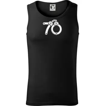 Pánské termoprádlo Narozeninové tričko pro policajta - pouta 70 - Tílko pánské Core - 2XL ( Černá )