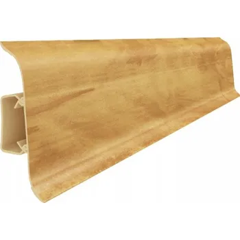 soklová lišta Lišta Vilo PVC 2 x 55, délka 250 cm, dub