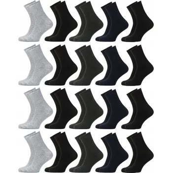 Pánské ponožky Ponožky bavlněné ponožky Anet 43-47, vícebarevné, sada 20 párů