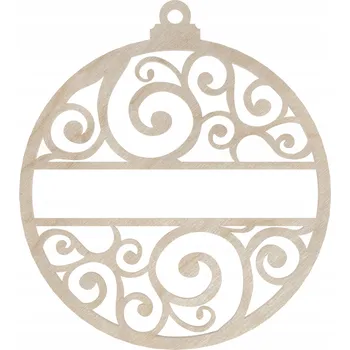 Vánoční dekorace DŘEVĚNÁ VÁNOČNÍ KOULE AŽUROVÁ NA VÁNOČNÍ STROMEK VÁNOČNÍ OZDOBY DEKORACE
