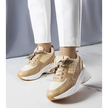 Dámské tenisky Solea béžové tenisky s monogramem Lora Hurtado, 38 i240_207988_2:38