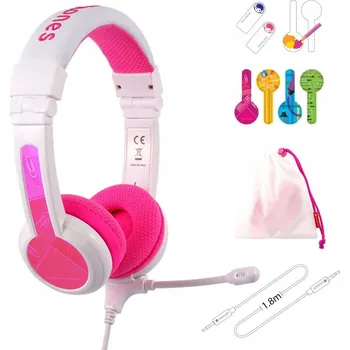 Sluchátka Sluchátka přes uši BuddyPhones BP-SCHOOLP-PINK