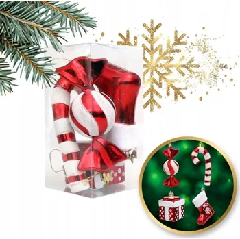 Vánoční dekorace Vánoční koule Vánoční Koule cm 4 ks