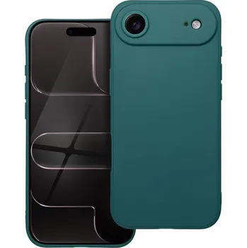 Pouzdro na mobilní telefon OEM Pouzdro na iPhone 17 Air tmavě zelené – matné TPU, tenké, antiskluzové