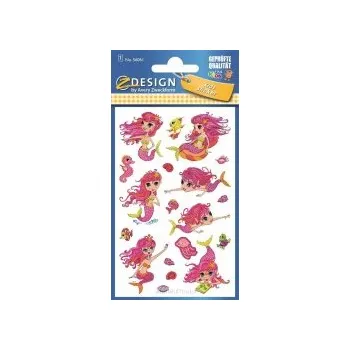 samolepka Klasické Samolepky Samolepky s mořskou pannou Růžové dívčí Artyk na scrapbooking samolepky dekorace samolepky 1 ks