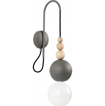 Nástěnné svítidlo Loft Bala tmavě šedé nástěnné svítidlo KOLOROWE KABLE