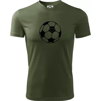 I love fotbal míč - Pánské triko Fantasy sportovní (dresovina) - 3XL ( Khaki )