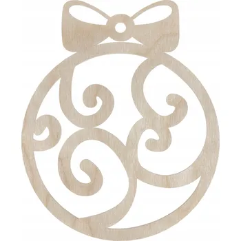 Vánoční dekorace DŘEVĚNÁ VÁNOČNÍ KOULE MAŠLIČKA MAŠLE NA VÁNOČNÍ STROMEK VÁNOČNÍ OZDOBY