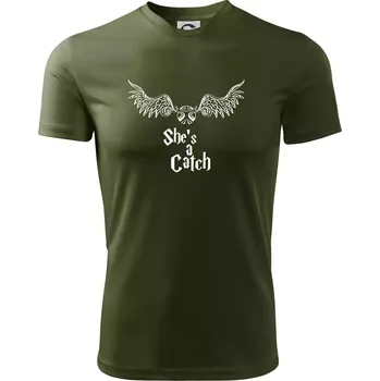 Pánské tričko Shes a catch - Pánské triko Fantasy sportovní (dresovina) - 3XL ( Military )