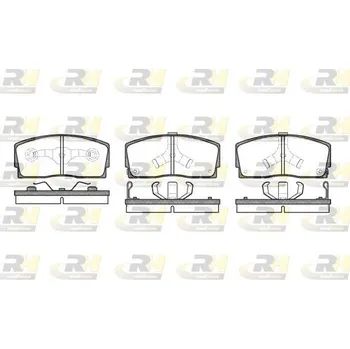 Brzdová destička Klocki hamulcowe 21338, 2254.02