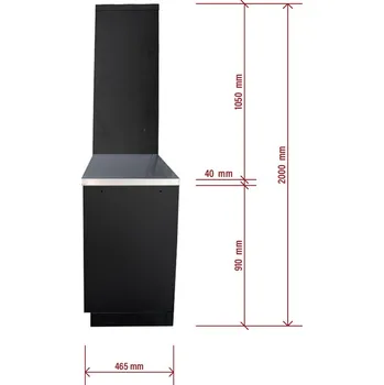 Dílenský stůl AKČNÍ SET Sestava 3 ks dílenského nábytku SET-CA01011 s nerezovou pracovní deskou MB-TGW53S