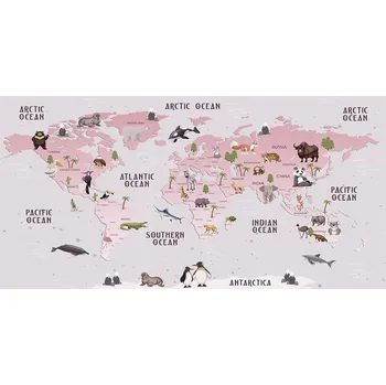 Obraz Ochranná podložka na stůl pro dívku - mapa světa