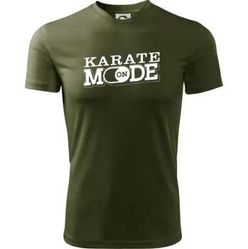 Pánské tričko Karate mode - Pánské triko Fantasy sportovní (dresovina) - 2XL ( Military )