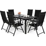 HomeGarden Zahradní nábytek Ibiza Alu Black / Black 6+1