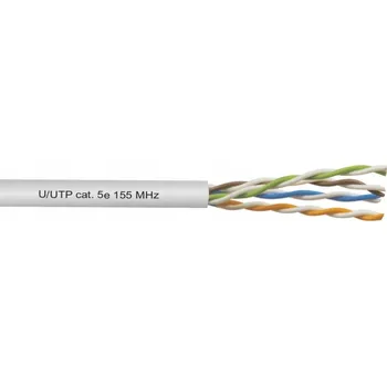 Síťový kabel Síťový kabel kroucená dvoulinka U/UTP 4x2x0,5 kat. 5E 155Mhz Rentib Bitner (1m)