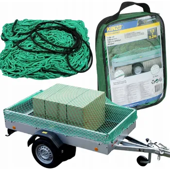 Síť na náklad Kinzo Síť na přívěsný vozík zelená 150 x 220 cm