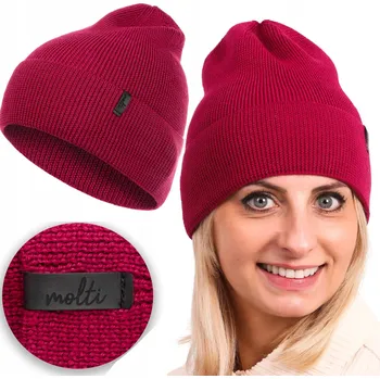 Čepice Molti zimní čepice beanie červená, velikost 55-60
