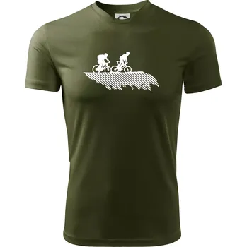 Pánské tričko Cyclo duo - Pánské triko Fantasy sportovní (dresovina) - L ( Military )