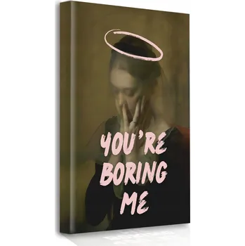 Obraz OBRAZ NA PLÁTNĚ VTIPNÉ TEXTY 50x70 DO OBÝVÁKU, LOŽNICE