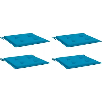 Podsedák Vidaxl Zahradní Polštáře na židle 4 ks modré 40 x 40 x 3 cm