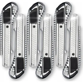 Pracovní nůž NŮŽ KOVOVÝ VÝSUVNÝ NŮŽ S ČEPELEMI A ODLAMOVACÍM ČEPELEM NA TAPETY