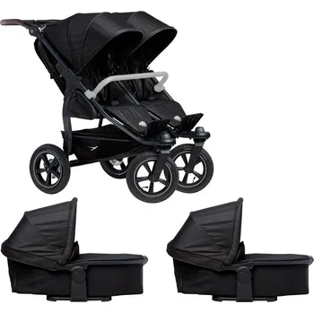 Kočárek Tfk set duo2 frame 2025 - air wheel carrycot + seat black